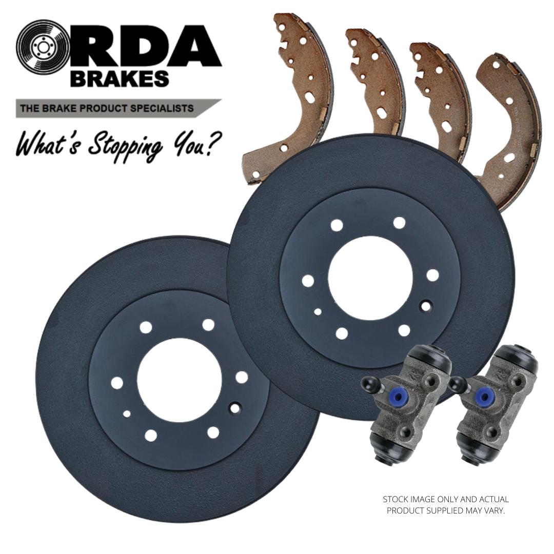 Rear Brake Drums & Shoes Kit For Ford KA 1.2 & 1.3 TDCi 2011-2016 – E-Approved, 1 Yr Warranty