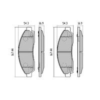 RDC1468 RDA PHANTOM CERAMIC FRONT BRAKE PADS for Holden Rodeo RA 2003-2008