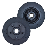 DIMPLED SLOTTED FRONT DISC BRAKE ROTORS for Holden HQ-WB 1971-1985 RDA14D