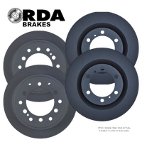 RDA FRONT & REAR DISC BRAKE ROTORS for TOYOTA PRADO 150 2009 ONWARDS