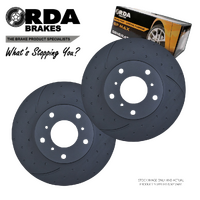 RDA8369D RDA DIMPLED SLOTTED FRONT DISC ROTORS + PADS for JEEP WRANGLER JK 332mm