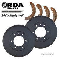 REAR BRAKE DRUMS + SHOES for Holden Colorado RC 2008-2012 RDA6558 
