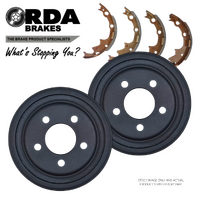 RDA6664 RDA REAR BRAKE DRUMS + SHOES for JEEP CHEROKEE XJ 2.5 4.0 DANA 35 9" DRUM