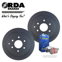 RDA8259 RDA REAR DISC BRAKE ROTORS + PADS for NISSAN PATROL Y62 5.6L V8 2012 Onwards