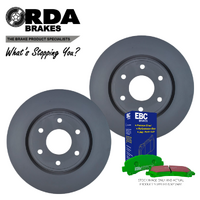 RDA8258 RDA FRONT BRAKE ROTORS + EBC PADS for NISSAN PATROL Y62 5.6 2012 Onwards