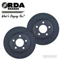 RDA504D RDA FRONT DIMPLED SLOTTED BRAKE ROTORS for FORD FALCON BA-FG 2002-2016