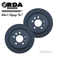 RDA505D RDA DIMPLED SLOTTED REAR BRAKE ROTORS for FORD FALCON BA-BF 2002-2008