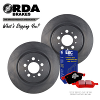 RDA8193 RDA REAR BRAKE ROTORS + EBC PADS for VOLVO S60/V70 R 2.5L Turbo 2003-2005