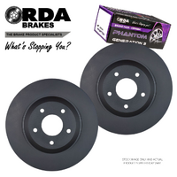 RDA55 RDA FRONT DISC BRAKE ROTORS + PADS for HSV CLUBSPORT VX-VZ *4 POT HARROP