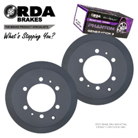 RDA785 RDA REAR BRAKE ROTORS + PADS for TOYOTA LANDCRUISER 80 SERIES 1990-8/1992