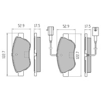 RDC2112 RDA PHANTOM CERAMIC FRONT BRAKE PADS for FIAT PUNTO 1.2TD 1.4L 2006-2015