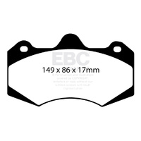 DP4042 EBC YELLOWSTUFF FRONT BRAKE PADS for HSV CLUBSPORT MALOO GRANGE AP 4 POT