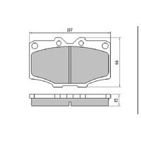 RDC288 RDA PHANTOM CERAMIC FRONT BRAKE PADS for TOYOTA LANDCRUISER HJ75 84-1990