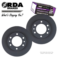 RDA151 RDA FRONT BRAKE ROTORS + PADS for TOYOTA LANDCRUISER HJ75 HZJ75 1984-1999