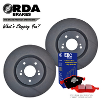 RDA7701 RDA FRONT BRAKE ROTORS + EBC PADS for NISSAN SKYLINE R34 GT-R 1998-2001