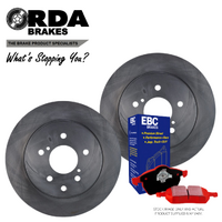 RDA7702 RDA REAR DISC BRAKE ROTORS + PADS for NISSAN SKYLINE R34 GT-R 1998-2001