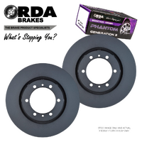 RDA8505 FRONT DISC BRAKE ROTORS + PADS for MITSUBISHI PAJERO SPORT 2015 Onwards