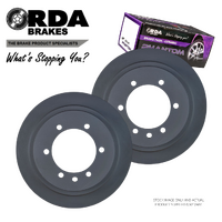 RDA7659 RDA REAR DISC BRAKE ROTORS + PADS for NISSAN PATROL GU 4.8L 2001-2012