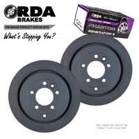 REAR BRAKE ROTORS + PADS for Land Rover Discovery 4 TDV6 2009-2016 RDA7432