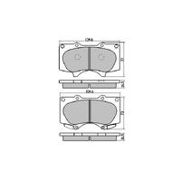 RDB1482 RDA GP MAX FRONT BRAKE PADS for TOYOTA PRADO 150 2009-2024