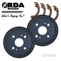 RDA REAR BRAKE DRUMS + SHOES for Toyota Corolla KE70 10/1981-9/1985 RDA1737