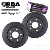 FRONT BRAKE ROTORS + CERAMIC PADS for RANGE ROVER P38 3.9 V8 1995-2002 RDA7012