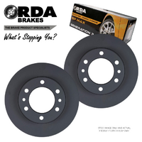 FRONT DISC BRAKE ROTORS + PADS for TOYOTA LANDCRUISER HZJ75 1990-1999 RDA151