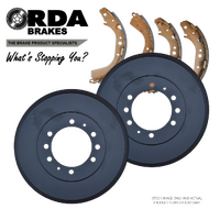 RDA REAR BRAKE DRUMS + SHOES for Nissan Patrol GQ 1988-1997 RDA1709