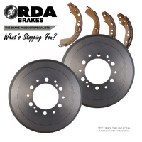 RDA1744 RDA REAR BRAKE DRUMS + SHOES for TOYOTA HILUX LN/RZN/VZN 4WD 1997-2005