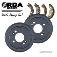 RDA6818 RDA REAR BRAKE DRUMS + SHOES for Hyundai Getz Less ABS 2002-2011