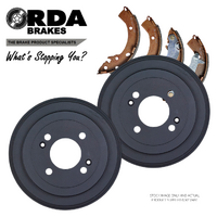 RDA6105 RDA REAR BRAKE DRUMS + SHOES for KIA RIO JB 1.4L 1.6L With ABS 2007-2011