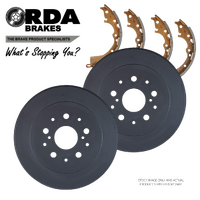 RDA6799 RDA REAR BRAKE DRUMS + SHOES for TOYOTA HILUX GGN15 4.0 V6 RWD 2005-2015