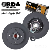 REAR BRAKE ROTORS + PADS for PEUGEOT 207 1.6L *249mm HUB TYPE 2/2007-8/2008 RDA8246