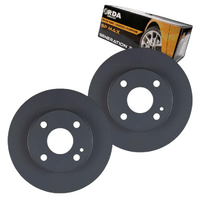 FRONT DISC BRAKE ROTORS + GP PADS for FORD LASER KN 1.6L 2/2000-2/2001 RDA532