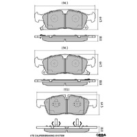 RDC2186 RDA PHANTOM CERAMIC FRONT BRAKE PADS for JEEP GRAND CHEROKEE WK2 3.0LTD