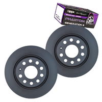 REAR DISC BRAKE ROTORS + PADS for VOLKSWAGEN GOLF 5K GTi 2.0L Turbo 2009-2012   RDA8222