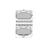 RDC1170 RDA PHANTOM CERAMIC FRONT BRAKE PADS for Nissan Skyline R32 4 Pot Sumitomo