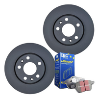 FRONT DISC BRAKE ROTORS + EBC PADS for RENAULT MEGANE BZ 1.2L Turbo 2013-2016   RDA8148