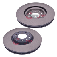 POWERSTOP FRONT DISC BRAKE ROTORS for ALFA ROMEO GIULIETTA 940 1.4 Turbo 2010-2018 *305mm PSR18067