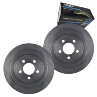 FRONT DISC BRAKE ROTORS + HD PADS for FORD TICKFORD AU *329mm 1999-2002 RDA506