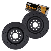 FRONT DISC BRAKE ROTORS + PADS for HONDA CIVIC FK8 Type-R 2.0L Turbo 2017-2022  RDA8549