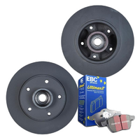 REAR DISC BRAKE ROTORS  + EBC PADS for RENAULT MEGANE BZ 1.2L Turbo 2013-2016   RDA8288