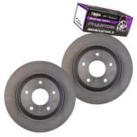 RDA FRONT DISC BRAKE ROTORS + PADS for HSV CLUBSPORT MALOO GTS *328mm RDA46