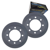 RDA REAR DISC BRAKE ROTORS + PADS for FORD F250 F350 4WD *SRW 2001-2004 RDA7763