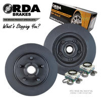 RDA131 RDA FRONT BRAKE ROTORS + PADS for FORD FALCON XH W/O ABS Inc Bearings