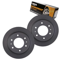 REAR BRAKE ROTORS + PADS for MITSUBISHI PAJERO L149 2.5L Turbo Diesel 1986-1989 RDA238