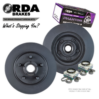 RDA131 RDA FRONT BRAKE ROTORS + PADS for FORD FALCON XH W/O ABS Inc Bearings