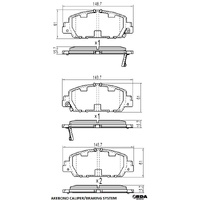 RDA GP MAX FRONT BRAKE PADS for HONDA HR-V RU58 1.8L R18ZF 2015-12/2021 RDB2400