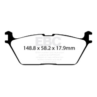 EBC YELLOWSTUFF HEAVY-DUTY REAR DISC BRAKE PADS for RAM 1500 DT 2018 Onward DP43095R