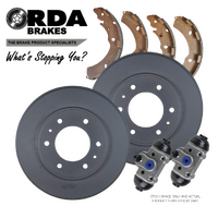 RDA6813 REAR BRAKE DRUMS + SHOES for Mitsubishi Triton ML-MQ 4WD Inc W/Cylinders